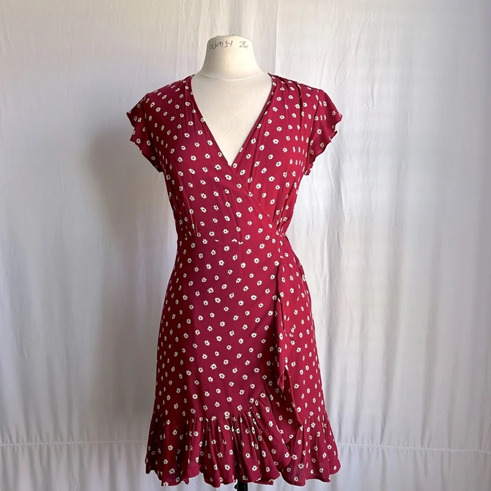 Rails wrapped floral midi dress - Picture 1 of 2